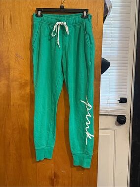 VS Pink Green Joggers sz S